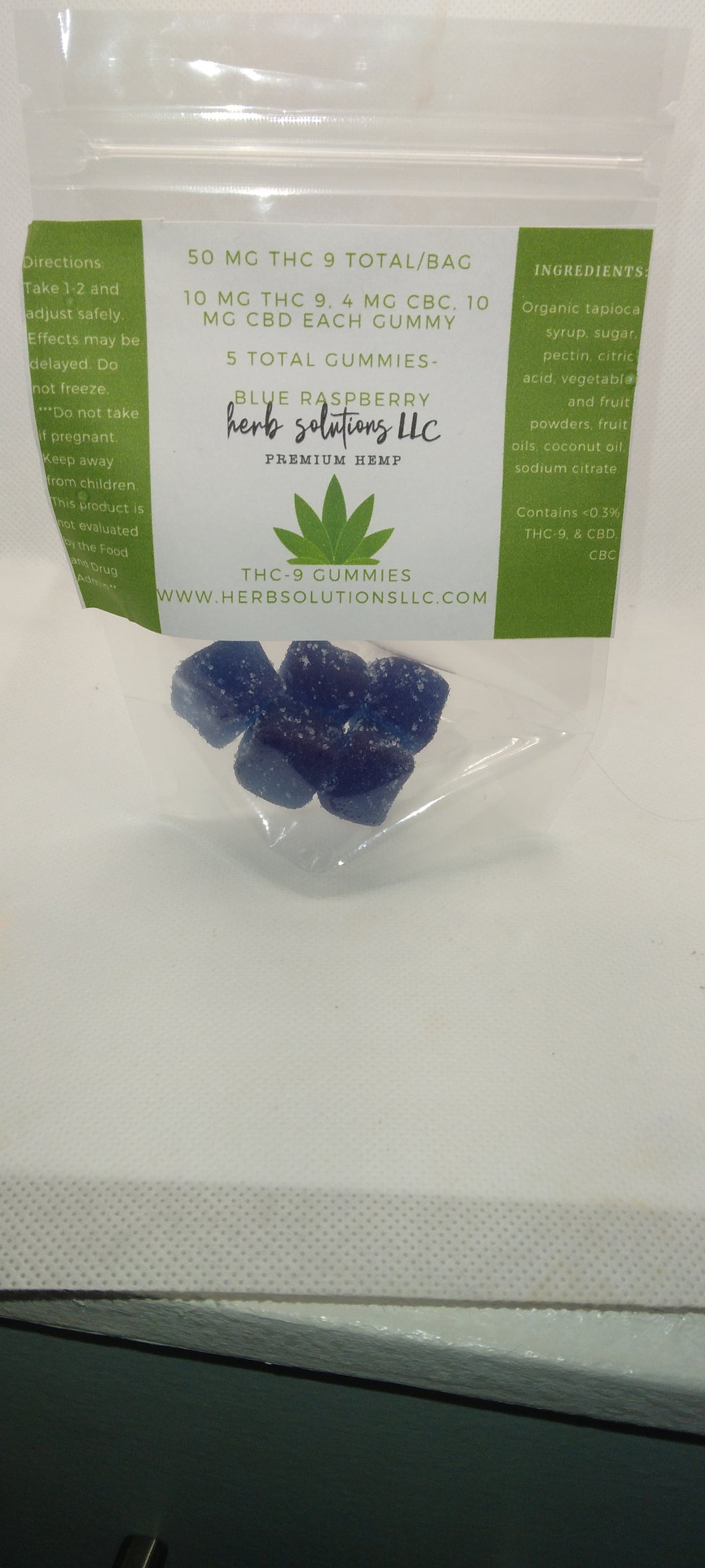 THC 9 Blue Raspberry sample pack